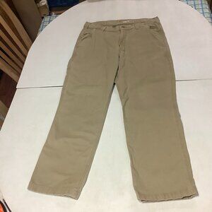 Men's Carhartt Ruffed Relaxed Fit Work Canvas Pants 36 × 30 #102291 Tan/Brown